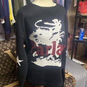 Parlay black rodeo sweater size xxl nwt in retail packaging